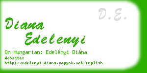 diana edelenyi business card